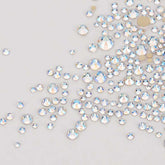 Mixed Sizes Blue Moonlight Glass FlatBack Rhinestones For Nail Art WholesaleRhinestone